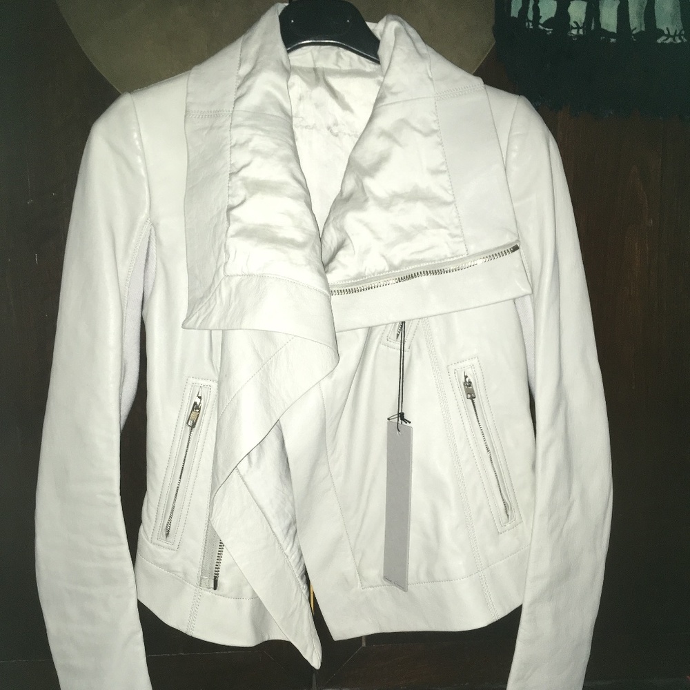 Rick Owens Larry leather biker jacket